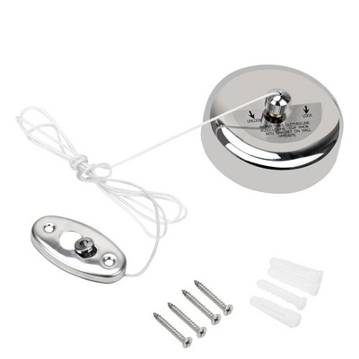 Поставка за сушене на дрехи Въже Домашно съхранение Неръждаема стомана Прибиращи се въжета Сушилня за дрехи Организатор Закачалка за пране