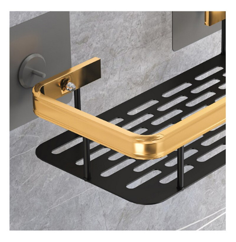 Rafturi de depozitare pentru baie fără găurire Raft de colț pentru montare pe perete Suport de depozitare pentru duș Organizator de șampon Seturi de accesorii pentru baie