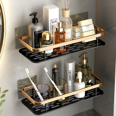 Vonios kambario lentynos be smūgių kampinės lentynos dušo šampūnas laikymo stovas tualeto laikiklis virtuvės tvarkyklės vonios kambario priedų rinkinys