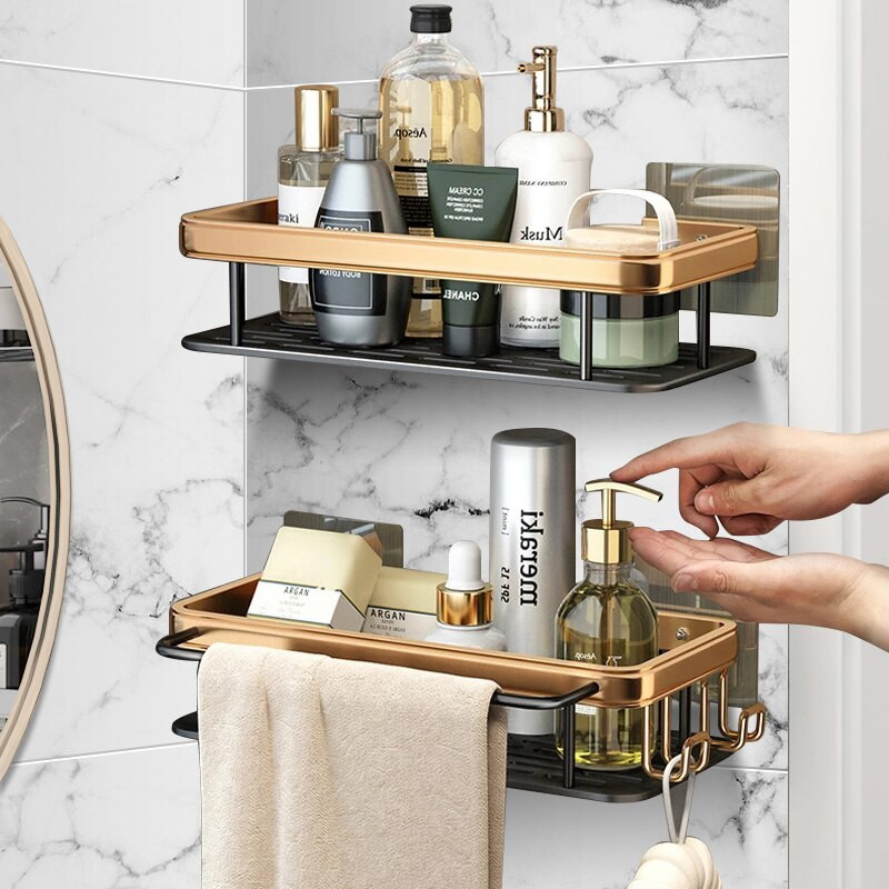 Vonios kambario lentynos be smūgių kampinės lentynos dušo šampūnas laikymo stovas tualeto laikiklis virtuvės tvarkyklės vonios kambario priedų rinkinys
