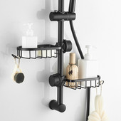 Fürdőszoba csaptelep tároló állvány zuhanyszappan tartó Fürdőszoba szervezés Zuhanypolcok Konyhai csaptelep Fürdőszoba kiegészítők