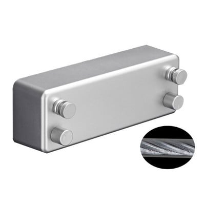 Прибираща се невидима въже за дрехи ABS алуминиева сушилня с регулируема въжена връв Dropshipping