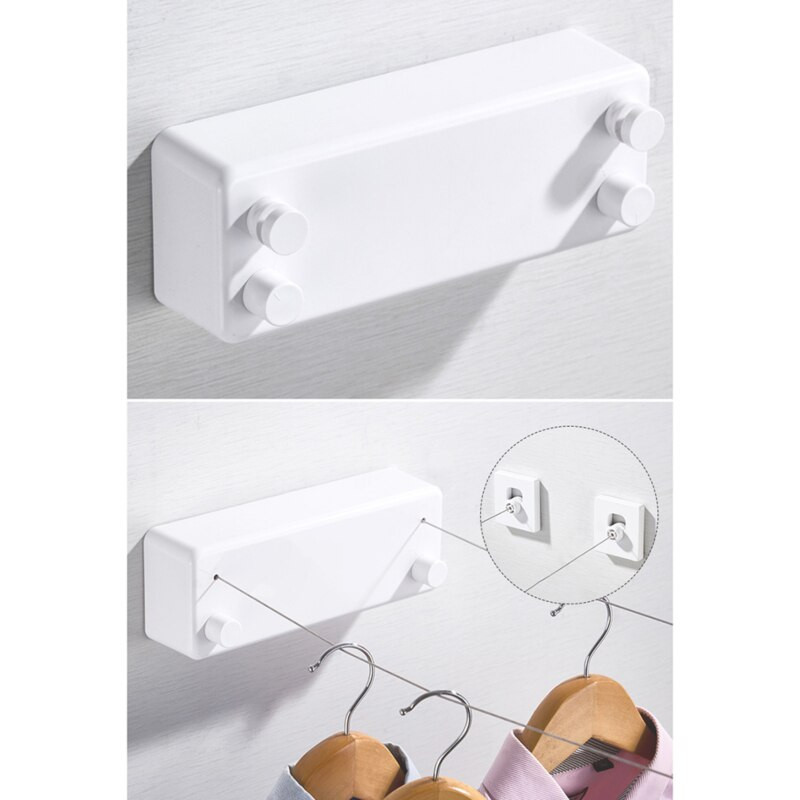 Домашна 4.2M стоманена тел Невидима стенна закачалка Вътрешна прибираща се твърда въже за дрехи Прибираща се въже за дрехи Сушилня за дрехи