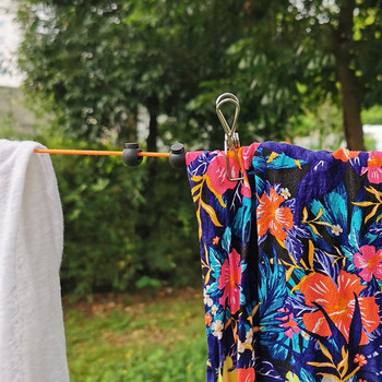 Αναδιπλούμενο άπλωμα με θήκη αποθήκευσης αντιανεμική κασέτα ανακύκλωσης Κρεμάστρα ρούχων Σχοινί υψηλής αντοχής Σειρά ρούχων