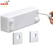 Drabužių linijos džiovintuvas Ištraukiamas vonios kambario aksesuaras džiovinimo lentyna Balta drabužių kabykla skalbinių džiovintuvas Dvisluoksniai tempimo įrankiai