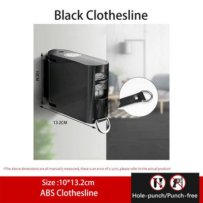Прибираща се невидима въже за дрехи Неударна стойка за закачане на дрехи Въже Сушилня Организатор Закачалка за пране Линия за домашни аксесоари