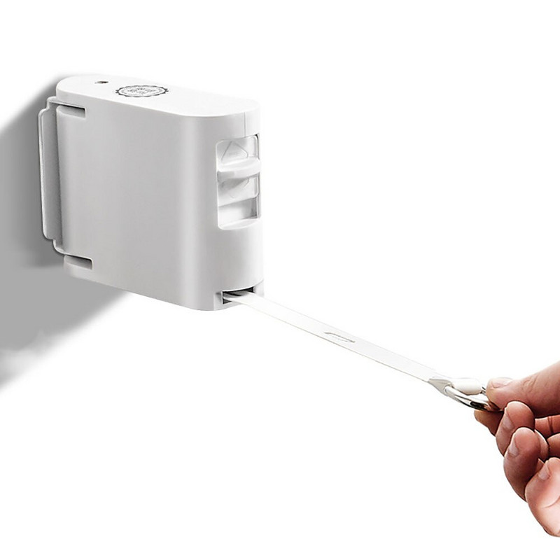 Прибираща се невидима въже за дрехи Неударна стойка за закачане на дрехи Въже Сушилня Организатор Закачалка за пране Линия за домашни аксесоари