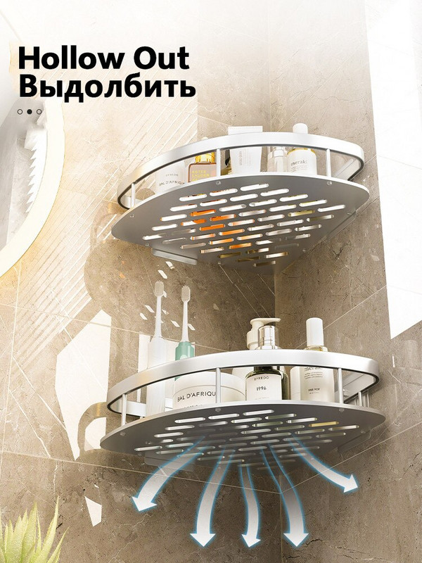 Rafturi de baie Depozitare pe colț pentru prosoape de toaletă Raft de duș din aluminiu Suport suport pentru șampon fără pereți Accesorii pentru baie