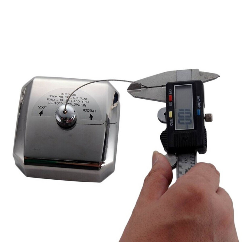 Прибираща се въже за дрехи на закрито Квадратна кръгла въже от неръждаема стомана Външна сушилня за дрехи с 3,8 м стоманено въже за пране