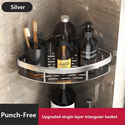 Vonios kambario lentynos be gręžimo Sieninės laikiklio kampinės lentynos dušo laikymo lentynos Vonios kambario šampūno laikiklis Vonios kambario priedai