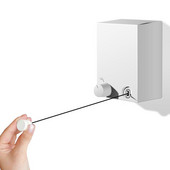 YOOLOV 4M Konop za rublje na uvlačenje Zidni Unutarnje Vanjsko Pranje Vješalica za rublje Konop za sušenje rublja Balkon Nevidljiv