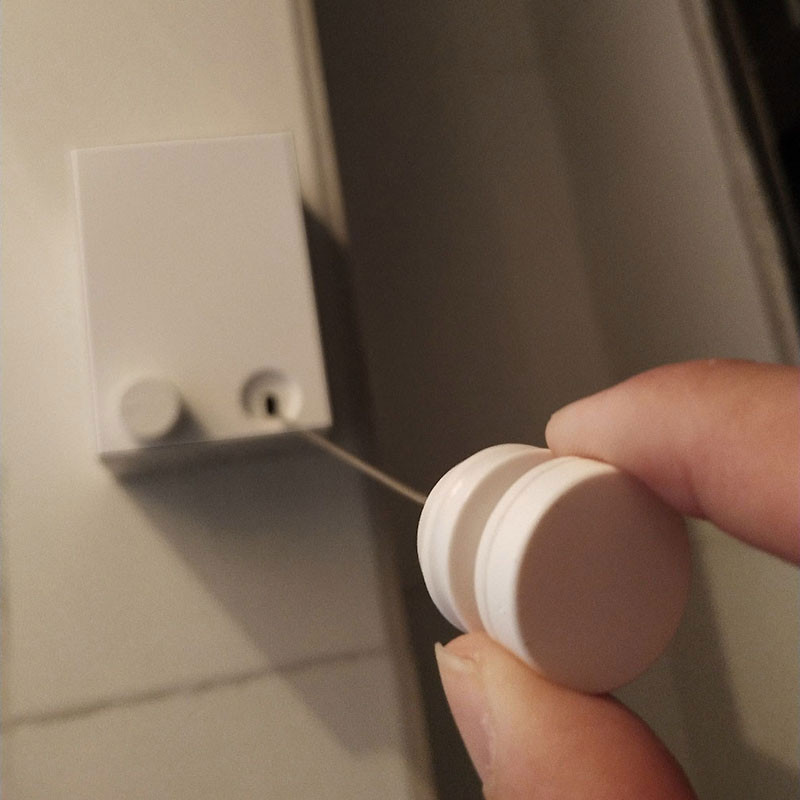YOOLOV 4M Konop za rublje na uvlačenje Zidni Unutarnje Vanjsko Pranje Vješalica za rublje Konop za sušenje rublja Balkon Nevidljiv