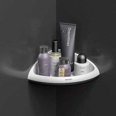 Raft de baie Raft de depozitare triunghiular Organizator de depozitare pentru lotiuni Organizator de perete pentru menajera pentru accesorii de baie Rafturi