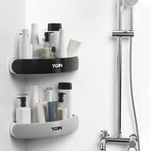 Vonios kambario tvarkyklės lentyna trikampė kampinė lentyna prie sienos tvirtinamas šampūnas kosmetikos laikymo lentyna Virtuvės nemokama perforavimo lentyna