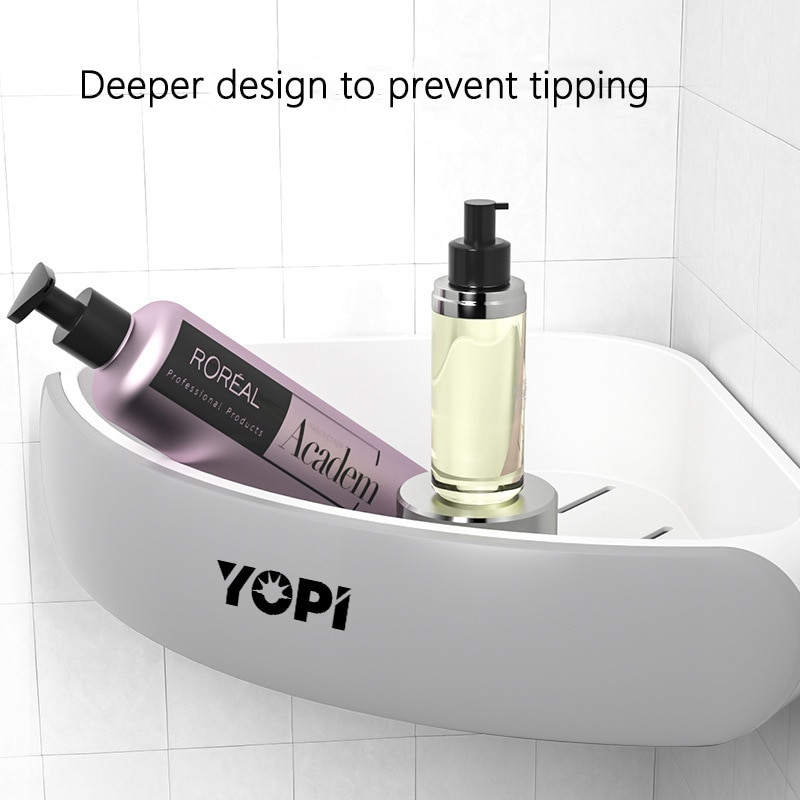 Vonios kambario tvarkyklės lentyna trikampė kampinė lentyna prie sienos tvirtinamas šampūnas kosmetikos laikymo lentyna Virtuvės nemokama perforavimo lentyna