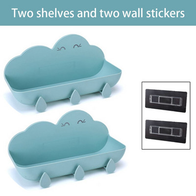 Vannitoa riiulid riiulid dušikabiin seinale kinnitatavate konksude jaoks. Köök maitseained hoiustamisrest šampoonialusalus raamaturiiul