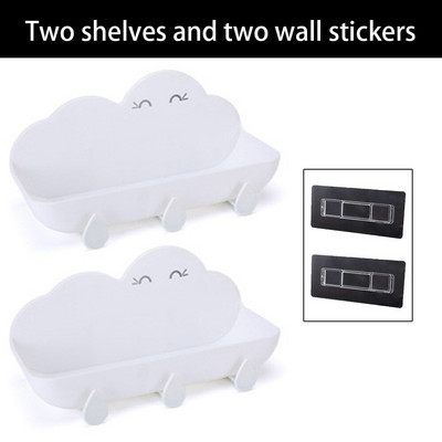 Vannitoa riiulid riiulid dušikabiin seinale kinnitatavate konksude jaoks. Köök maitseained hoiustamisrest šampoonialusalus raamaturiiul