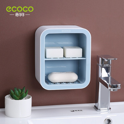 ECOCO Light Luxury szappandoboz fürdőszobai tároló polc szappantartó falra szerelhető fürdőszobai kiegészítők készlet