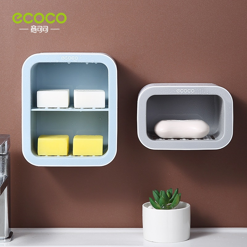 ECOCO Light Luxury szappandoboz fürdőszobai tároló polc szappantartó falra szerelhető fürdőszobai kiegészítők készlet