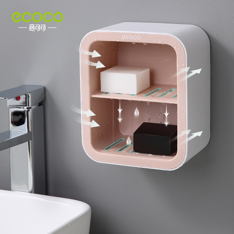 ECOCO Light Luxury szappandoboz fürdőszobai tároló polc szappantartó falra szerelhető fürdőszobai kiegészítők készlet
