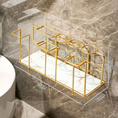 Nordijski kupaonski organizator Polica za odlaganje WC za stalak za četkice za zube Držač čaše Kozmetički češalj Odlaganje Tary Kupaonski pribor