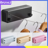 Behúzható ruhakötél beltéri kültéri kötél teleszkópos rozsdamentes zsinór láthatatlan ruhakötél falra szerelhető ruhaszárító állvány