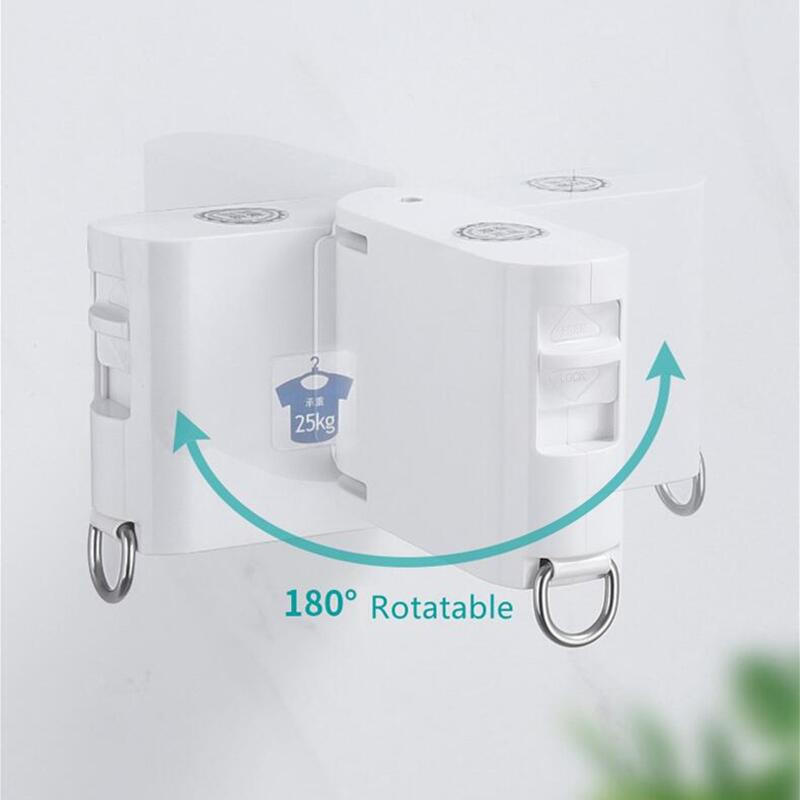 Behúzható ruhakötél beltéri kültéri ruhaszárító állvány kötélfeszítő feszítő lakáshoz erkély mosodai termékek