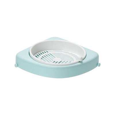 HX5B Raft rotativ pentru baie montat pe perete Suport pentru colț rotativ Suport de duș auto-adeziv cu cârlige Depozitare fără perforare pentru bucătărie