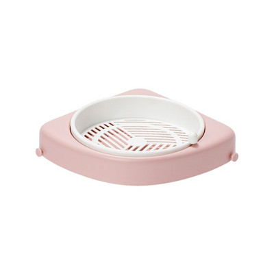 HX5B Raft rotativ pentru baie montat pe perete Suport pentru colț rotativ Suport de duș auto-adeziv cu cârlige Depozitare fără perforare pentru bucătărie