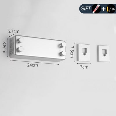 Cursă de rufe retractabilă Linie de uscare invizibilă, telescopică, montată pe perete, care economisește spațiu, frânghie dublă Suport de uscare pentru rufe