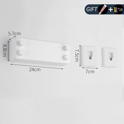 Cursă de rufe retractabilă Linie de uscare invizibilă, telescopică, montată pe perete, care economisește spațiu, frânghie dublă Suport de uscare pentru rufe