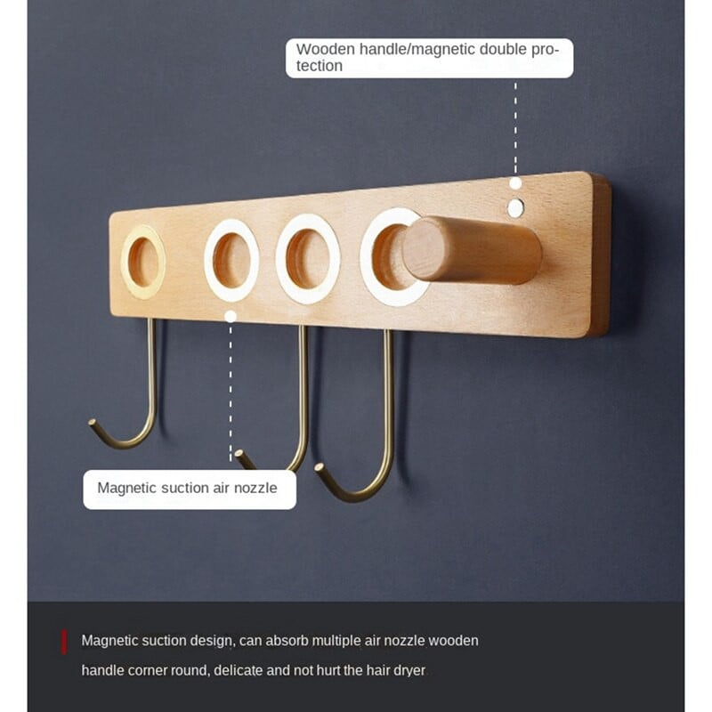 Skirta „Dyson Airwrap“ sieniniam džiovintuvui ir plaukų suktukui laikymo stovui, plaukų priežiūros priemonių laikymo dėžutei, vonios kambario priedams