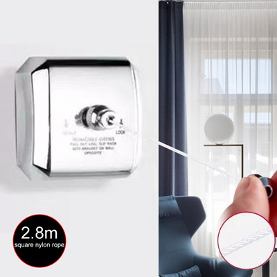 Konop za rublje na uvlačenje Stalak za sušenje odjeće Uže Kućna pohrana Sušilica za odjeću od nehrđajućeg čelika Organizator Vješalica za rublje Nevidljiva