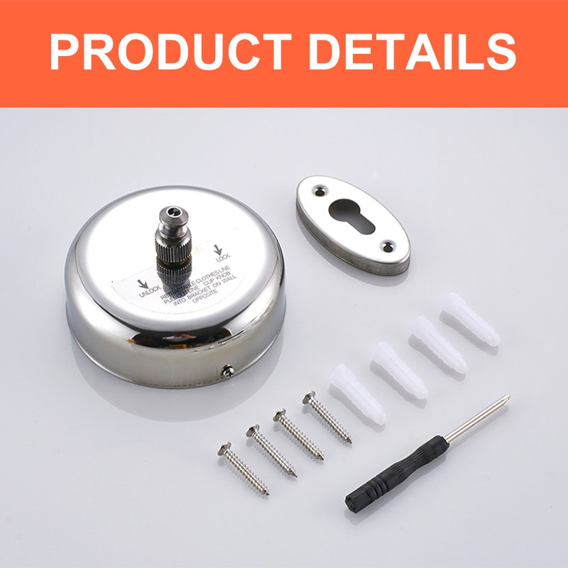 Konop za rublje na uvlačenje Stalak za sušenje odjeće Uže Kućna pohrana Sušilica za odjeću od nehrđajućeg čelika Organizator Vješalica za rublje Nevidljiva