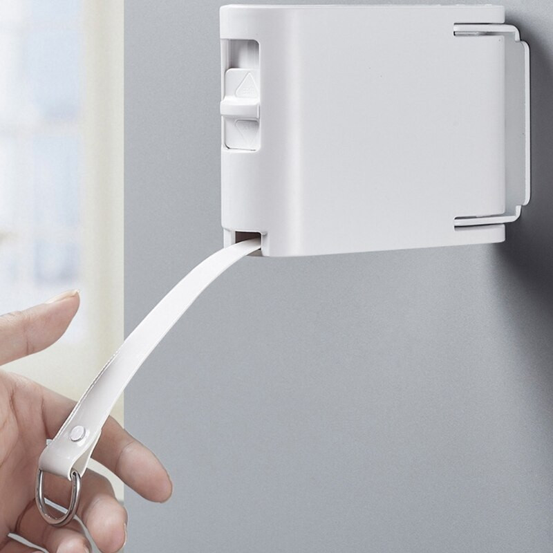 Nevidljivi konop za odjeću Čarobni stalak za sušenje odjeće na uvlačenje bez bušenja za unutarnje vanjske prostore Zidna vješalica za odjeću