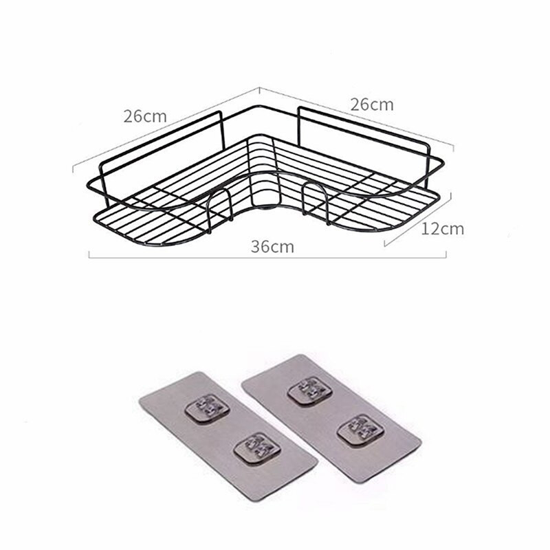 Fürdőszoba tároló állvány Toliet tartó Zuhany sampon polc tartó Fürdőszoba kiegészítők Konyhai rendszerező
