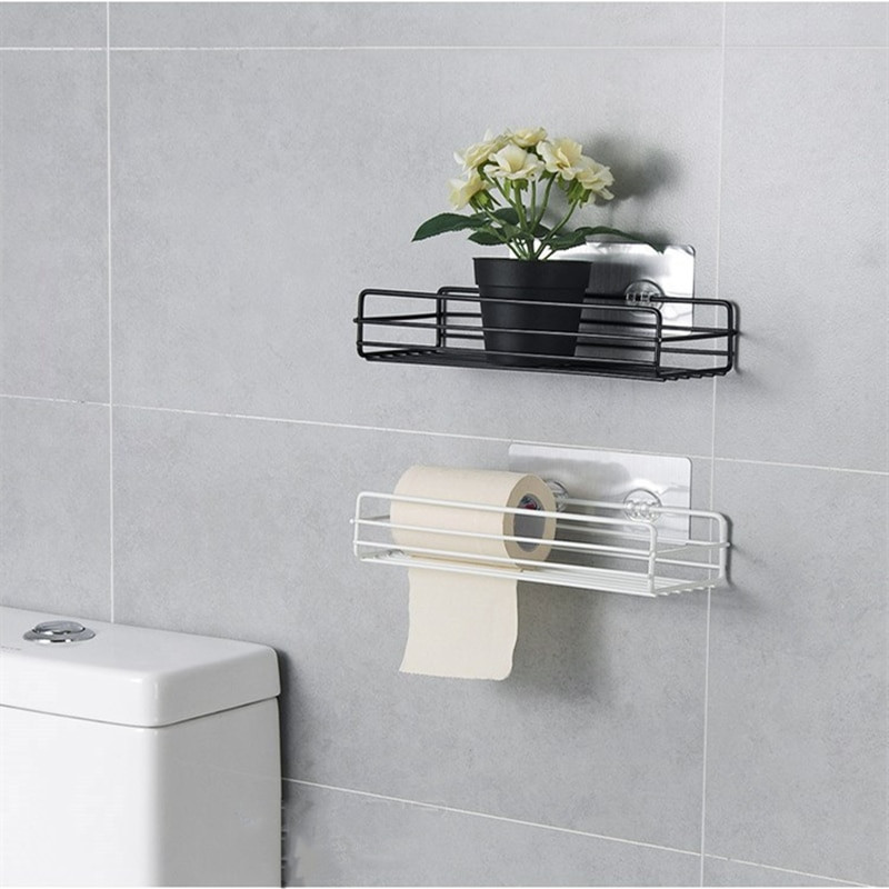 Prie sienos montuojama vonios kambario lentyna, tualeto reikmenų laikymo lentyna Dušo sieninė lentyna Viskozė, negręžta geležis Virtuvės vonios kambario laikymo lentyna