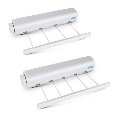 Sienoje tvirtinama 4/5 drabužių linija, ištraukiama skalbinių kabykla Vidaus lauko drabužių džiovinimo kabykla, drabužių virvė