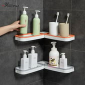 OYOREFD sulankstomos pasukamos vonios lentynos prie sienos tvirtinamas šampūno laikiklis kampinis vonios kambarinis daugiafunkcis dušo tvarkytuvas