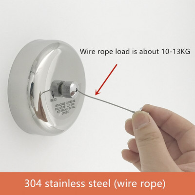 Suport pentru uscare haine Frânghie Acasa Hotel Depozitare Corde de rufe retractabile din oțel inoxidabil Organizator pentru uscător de haine Umeraș pentru rufe