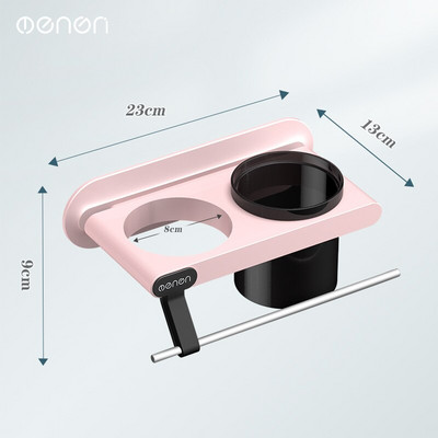 MENGNI Falra szerelhető hajszárító tartó Lyukasztás nélküli fürdőszobai polc műanyag fésű Tároló rendszerező állvány fürdőszobai kiegészítő készletek