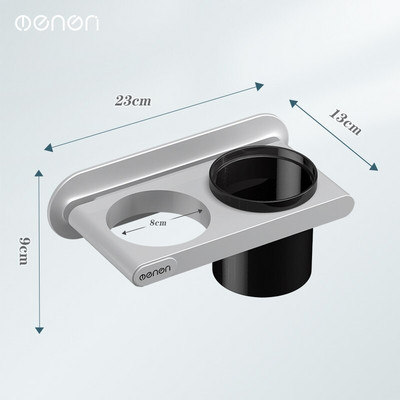 MENGNI Falra szerelhető hajszárító tartó Lyukasztás nélküli fürdőszobai polc műanyag fésű Tároló rendszerező állvány fürdőszobai kiegészítő készletek