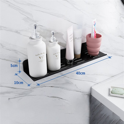 Kupaonska slavina Zidni stalak Kupaonsko ogledalo Prednji držač Zidni umivaonik Stalak za odlaganje kozmetike Kupaonska polica bez bušenja