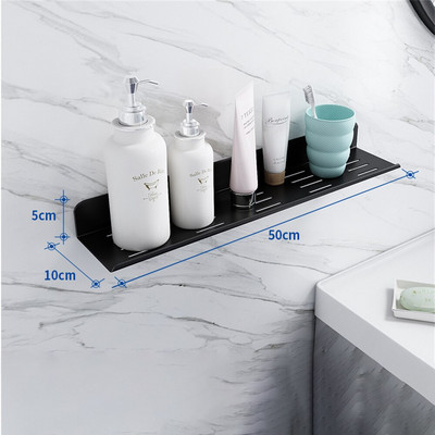 Kupaonska slavina Zidni stalak Kupaonsko ogledalo Prednji držač Zidni umivaonik Stalak za odlaganje kozmetike Kupaonska polica bez bušenja