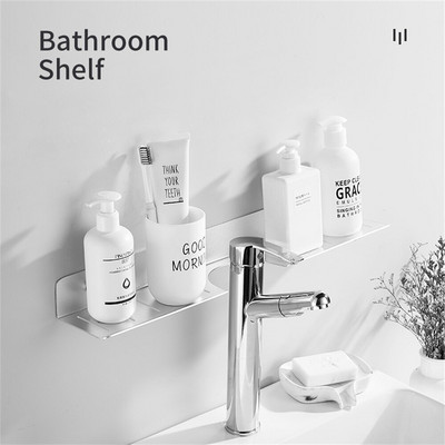 Kupaonska slavina Zidni stalak Kupaonsko ogledalo Prednji držač Zidni umivaonik Stalak za odlaganje kozmetike Kupaonska polica bez bušenja