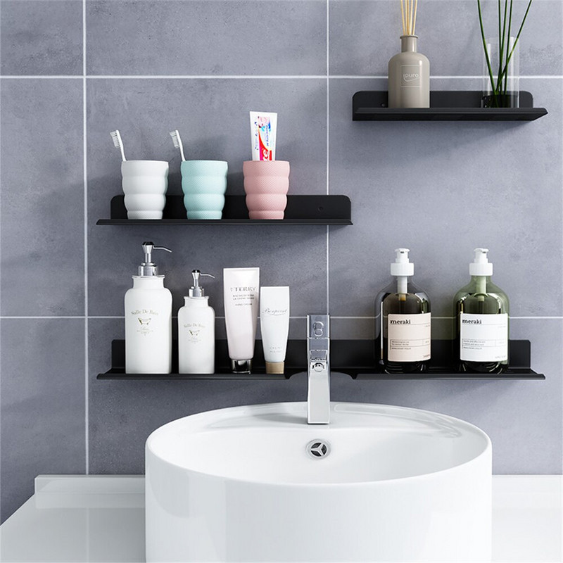 Kupaonska slavina Zidni stalak Kupaonsko ogledalo Prednji držač Zidni umivaonik Stalak za odlaganje kozmetike Kupaonska polica bez bušenja