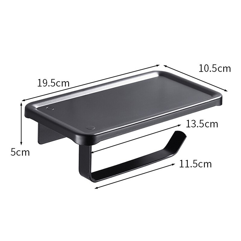 Tualetinis popierius vamzdis lentyna vonios kambarys mobiliųjų telefonų stovas Aliuminis 15 kg laikantis lipnus be perforavimo vonios reikmenys