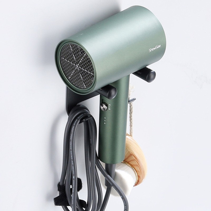 Fürdőszoba hajszárító tartó állvány Matt falra szerelhető szervező tároló állvány