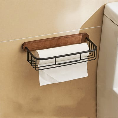 Raft pentru toaletă Suport pentru hârtie igienică Montare pe perete pentru baie Suport rolă de hârtie Coș pentru șervețele Dispenser pentru hârtie Accesorii pentru baie