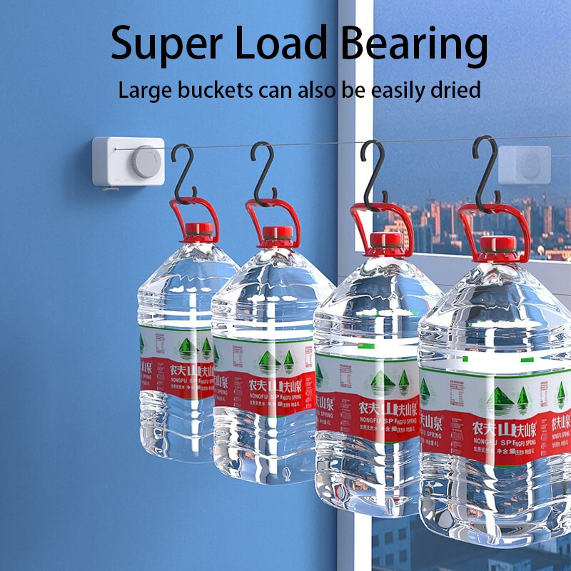 Riidekuivati Vannitoa tarvikud Kuivatusrest Tross Koduhoid Roostevabast terasest Sissetõmmatav riidenagi pesuripp